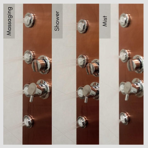 ZANDER - Rose Gold | Shower Panel