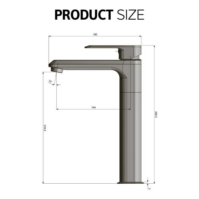Orix | Tall Floor Mount Faucet
